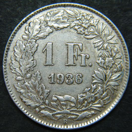 Schweiz 1 Franken 1936