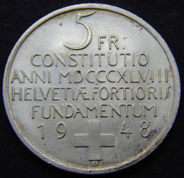 Schweiz 5 Franken 1948 - Verfassung