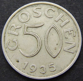 Österreich 50 Groschen 1935