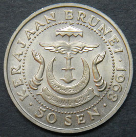 Brunei 50 Sen 1968