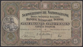 Schweiz 5 Franken 1947