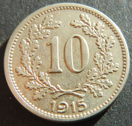 Österreich 10 Heller 1915