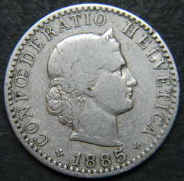 20 Rp. 1885 Schweiz