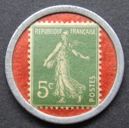 Timbres-Monnaie - Crédit Lyonnais - 5 Centimes