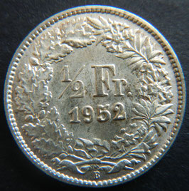 Schweiz ½ Franken 1952