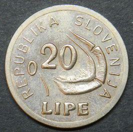 Slowenien 0.20 Lipe 1991