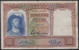 España 500 Pesetas 1931