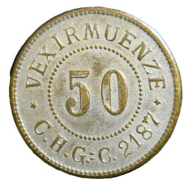 Vexiermünze C.H.G.=C. 2187 Wertmarke