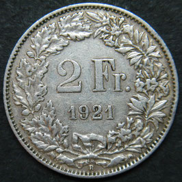 Schweiz 2 Franken 1921