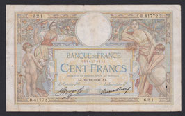 France 100 Francs 1933 Luc Olivier Merson