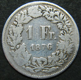 Schweiz 1 Franken 1876
