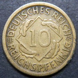 Deutsches Reich 10 Reichspfennig 1925D