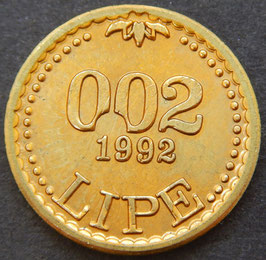 Slowenien 0.02 Lipe 1992