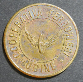 COOPERATIVA FERROVIERI UDINE  10 LIRE