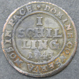 Zürich 1 Schilling 1743