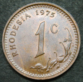 Rhodesia 1 Cent 1975