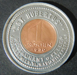 Österreich St. Hubertus Glücks-Groschen 1930