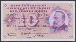 Schweiz 10 Franken 1963