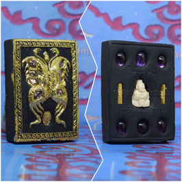 B350/01 . Butterfly in Gold Leaf with Ganesha