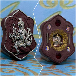 D198/01.  Phra Phrom in Silver Leaf