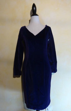 Robe velours violet 60's T.40