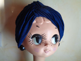 Turban bleu 70's