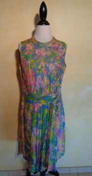 Robe soie 60's T.40