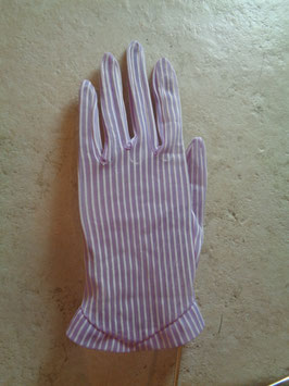 Gants rayés parme 50's