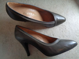 Escarpins cuir gris P.41