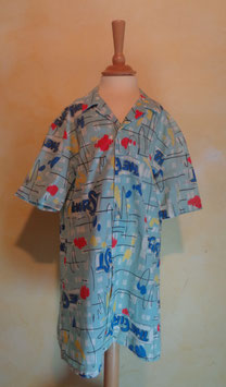 Chemise graphique 80's T.14 ans