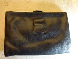 Pochette cuir noir 40's