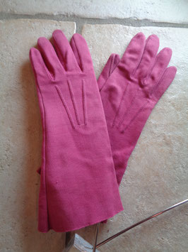 Gants roses 50's