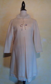 Robe laine blanche 60's T.38