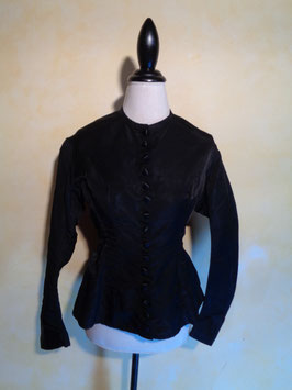 Corsage noir 1900 T.36