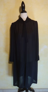 Robe voile noir 70's T.42