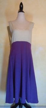 Robe en jersey bi-colore 70's T.42