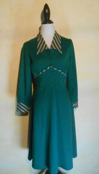 Robe laine verte 70's T.38