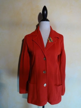 Veste jersey rouge 70's T.38