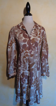 Robe feuillage 70's T.38