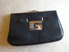 Pochette main cuir 40's