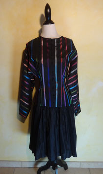 Robe rayée 80's T.36