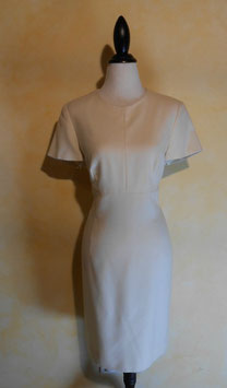 Robe blanche laine 60's T.36