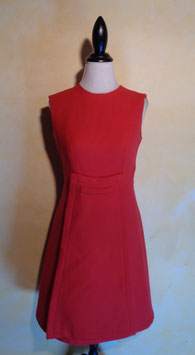 Robe trapèze rouge 60's T.36