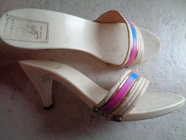 Mules blanches 70's P.38