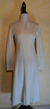 Robe blanche jersey 60's T.38