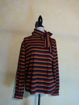 Blouse rayée 70's T.40