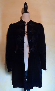 Manteau velours 19ème T.34
