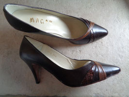 Escarpins cuir P.39 et demi