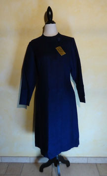 Robe bleue laine 60's T.40