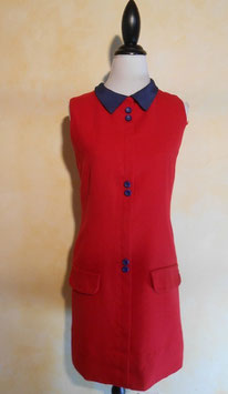 Robe rouge preppy 60's T.38